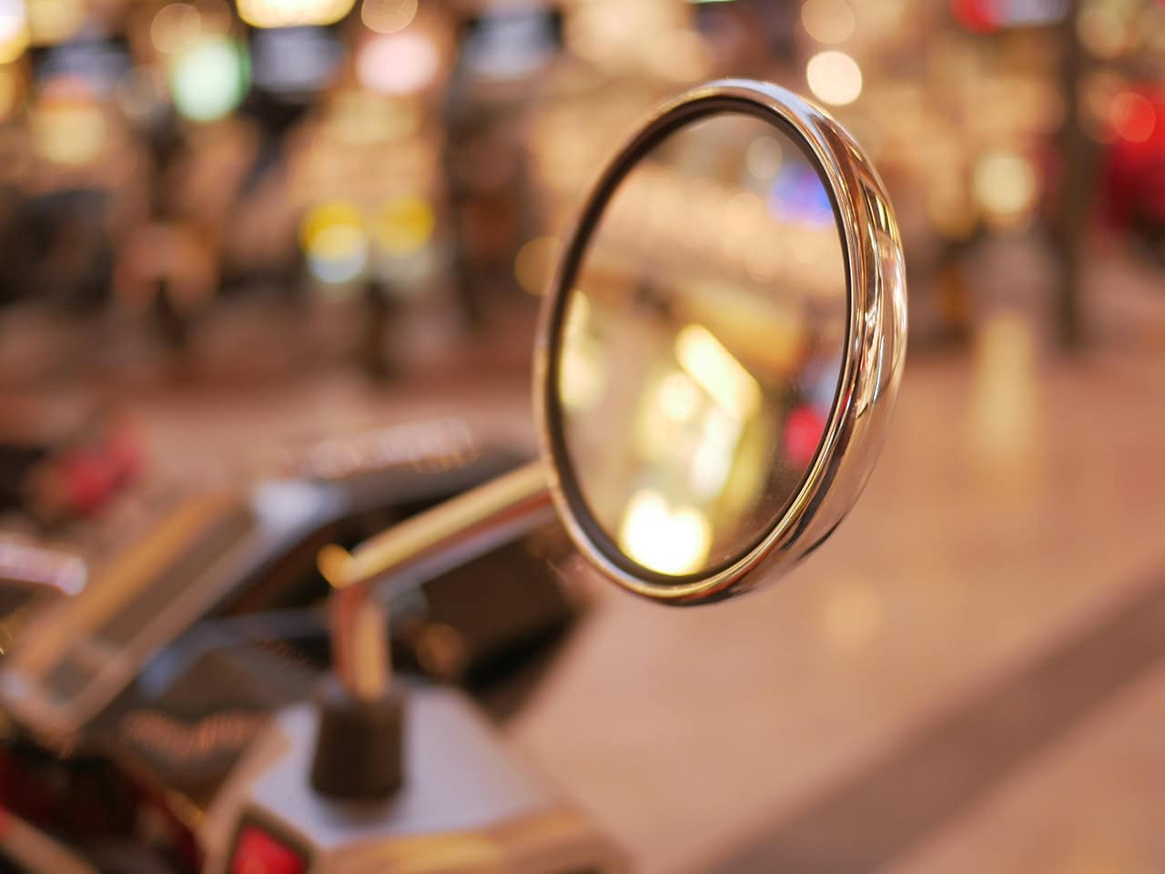 side mirror of a motorcycle